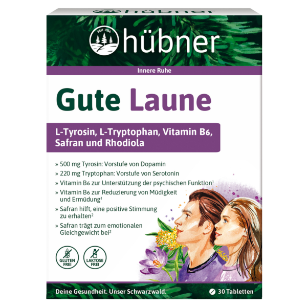 Hübner Gute Laune Tabletten mit Safran &amp; Rhodiola.