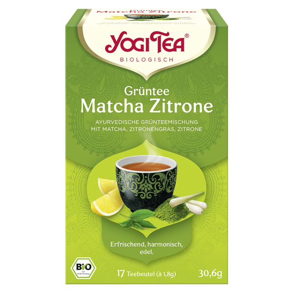 Yogi Tea Bio Grüntee Matcha Zitrone