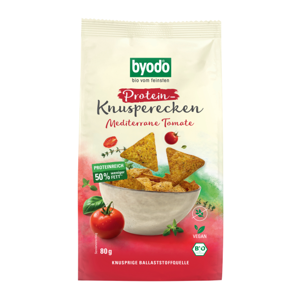 byodo Bio Protein Knusperecken Mediterrane Tomate