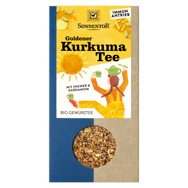 Sonnentor Bio Goldener Kurkuma Tee lose, 120 g