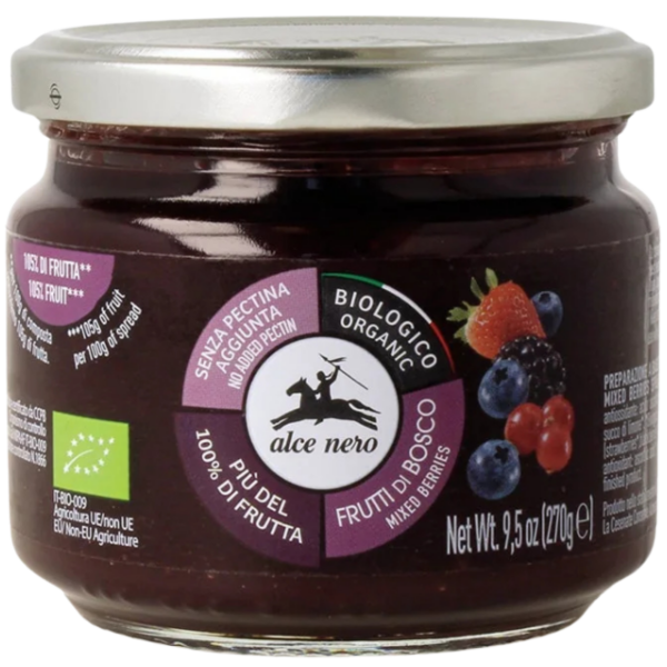 Alce Nero Bio Fruchtzubereitung mit Waldfrüchten, 270 g