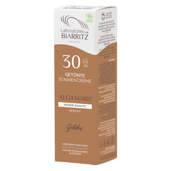 Laboratoires de Biarritz Alga Maris Getönte Sonnencreme Gold LSF 30