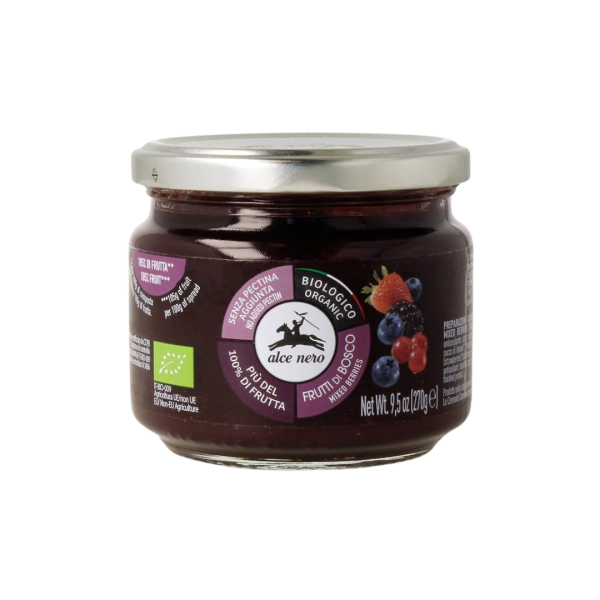 Alce Nero Bio Fruchtzubereitung mit Waldfrüchten aus biologischem Anbau, 270g