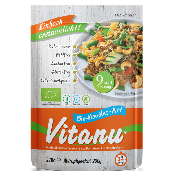 Vitanu Bio Konjak Noodles Asia, 270g