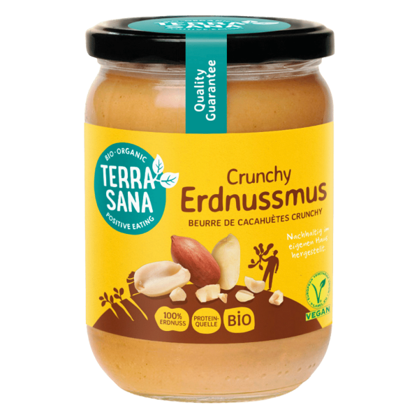 TerraSana Bio Erdnussmus Crunchy