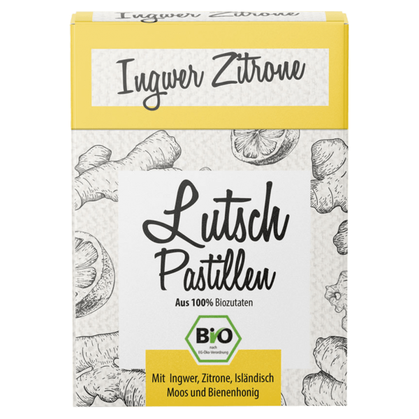 Aries Bio Lutsch-Pastillen Ingwer-Zitrone