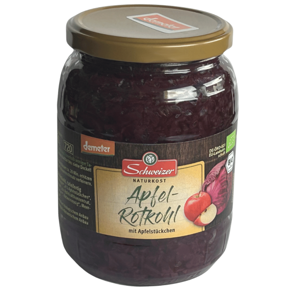 Schweizer Bio Apfelrotkohl