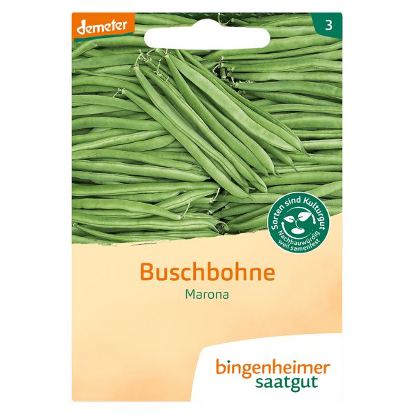 Bingenheimer Saatgut Bio Buschbohne Marona
