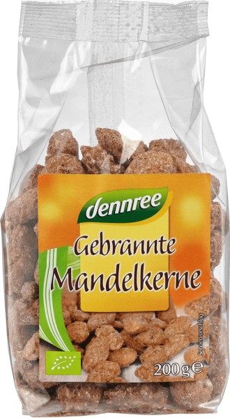 dennree Bio Gebrannte Mandelkerne MHD 04.01.2024