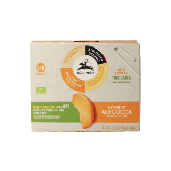 Alce Nero Bio Aprikosennektar, 600 ml