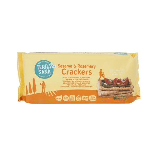 TerraSana Bio Sesam & Rosmarin cracker, 250g