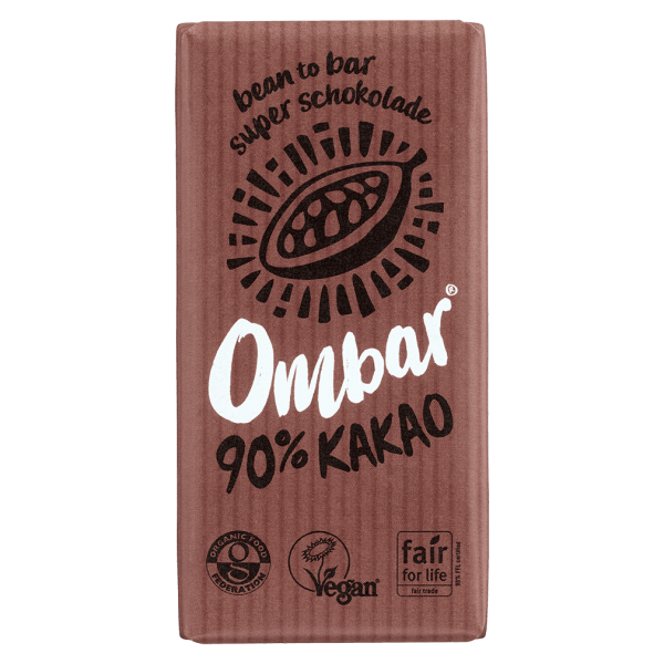 Ombar Bio Raw 90% Rohkakao Schokolade