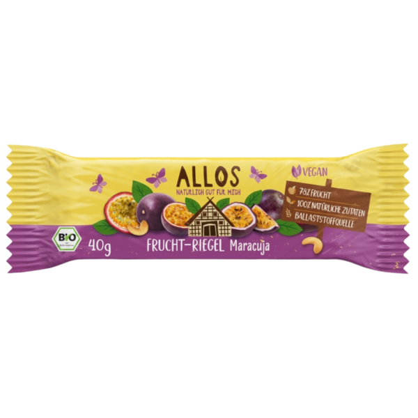 Allos Bio Frucht-Riegel Maracuja, 40g