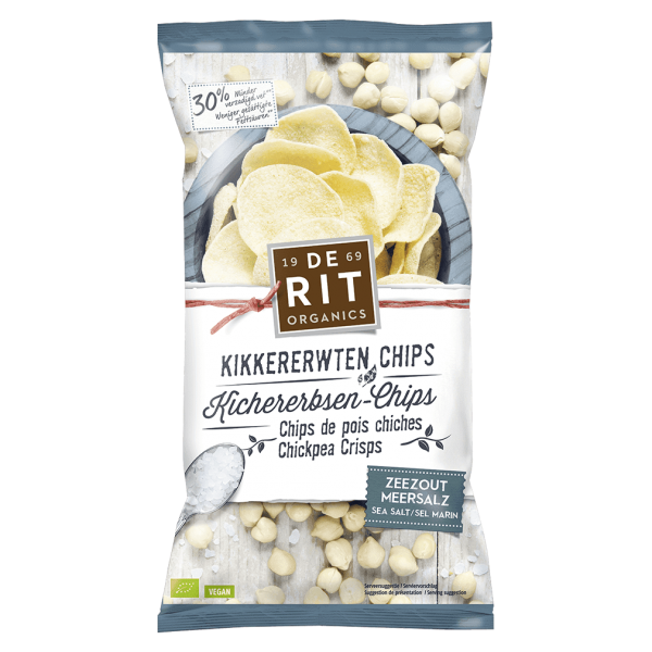 deRit Bio Kichererbsen Chips Meersalz