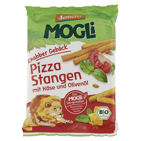 MOGLi Bio Pizza Stangen mit Käse und Olivenöl