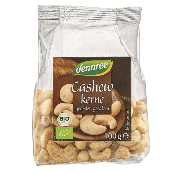 dennree Bio Cashewkerne, geröstet &amp; gesalzen