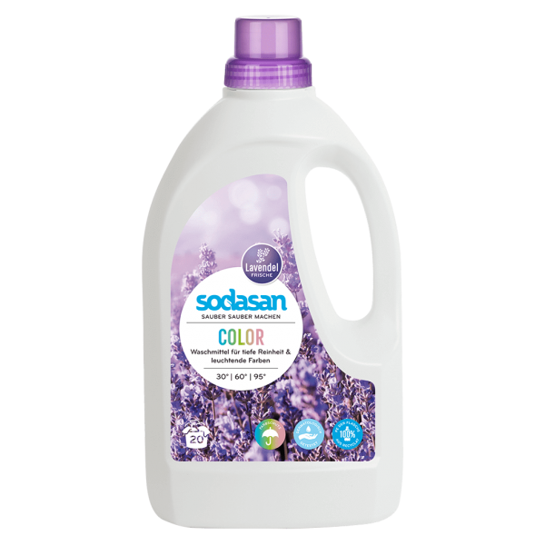 Sodasan Color Lavendel Flüssigwaschmittel, 1,5l