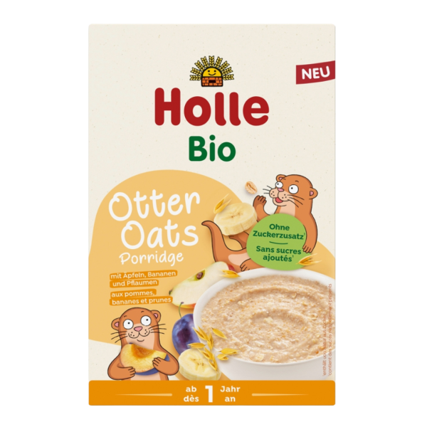 Holle Bio Porridge Otter Oats Apfel, Banane, Pflaume