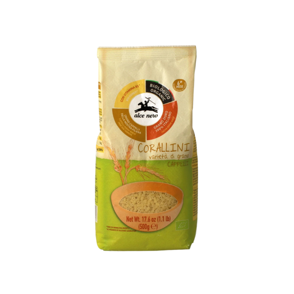 Alce Nero Bio Corallini-Nudeln aus Cappelli-Hartweizen, 500g