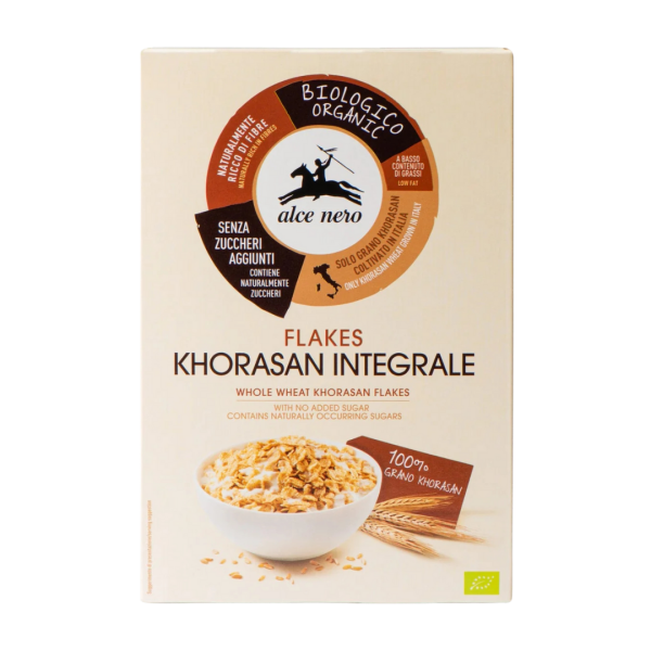 Alce Nero Bio Flakes aus Khorasan-Vollkornweizen, 200g