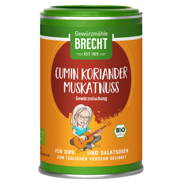 Gewürzmühle Brecht Bio Cumin Koriander Muskatnuss gemahlen