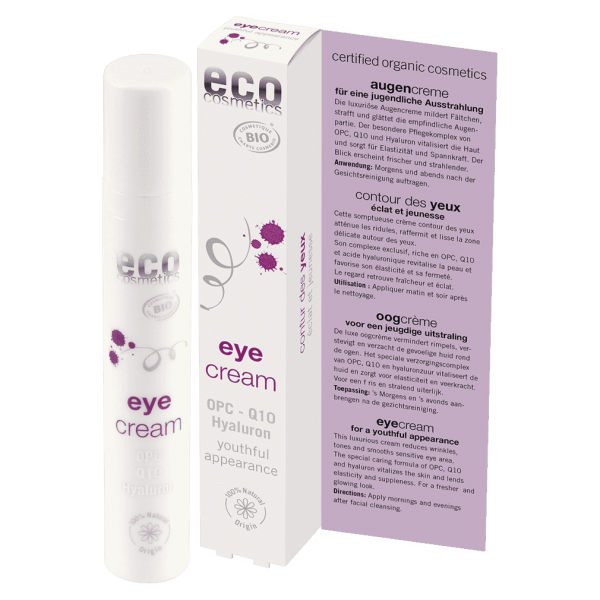Eco Cosmetics Augencreme OPC, Q10 & Hyaluron