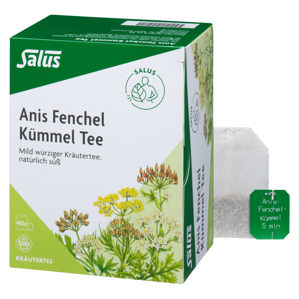Wie Viel Fenchel Anis Kümmel Tee Darf Man Trinken Bio Anis Fenchel Kümmel Tee, 40 Btl. von Salus bei greenist.de