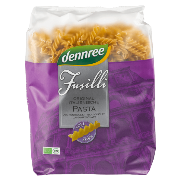 dennree Bio Hartweizen Fusilli, Vollkorn