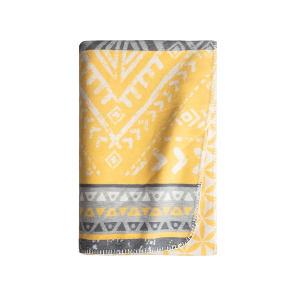 Spirit of Om Kuscheldecke Lotus - gelb/grau