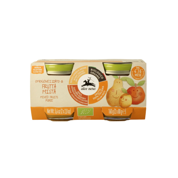 Alce Nero Bio Babygläschen gemischte Früchte, 160g