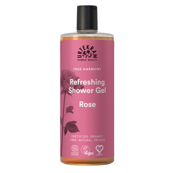Urtekram Rose Duschgel mit Rosengeranie, 500ml