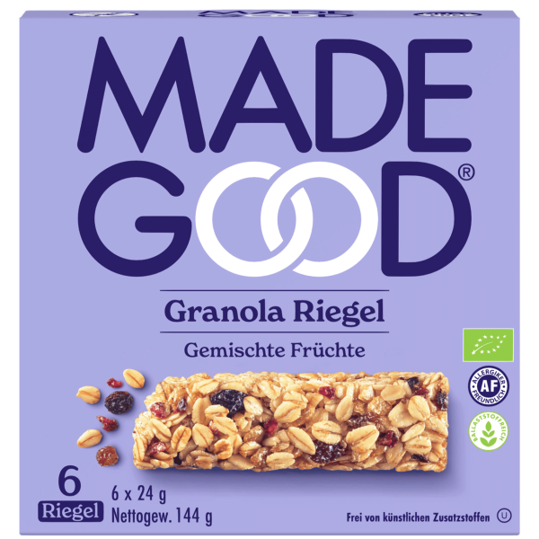 MadeGood Bio Granola Riegel gemischte Früchte