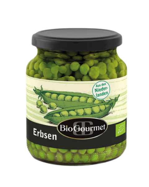 BioGourmet Bio Erbsen gekocht, 340g