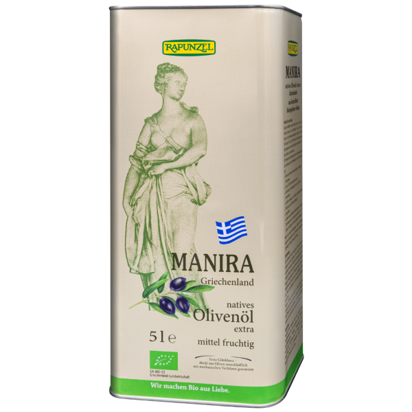 Rapunzel Bio Olivenöl Manira, nativ extra, Weißblechkanister