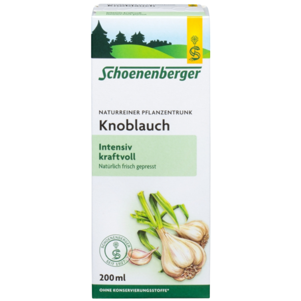 Schoenenberger Bio Knoblauch naturreiner Pflanzentrunk