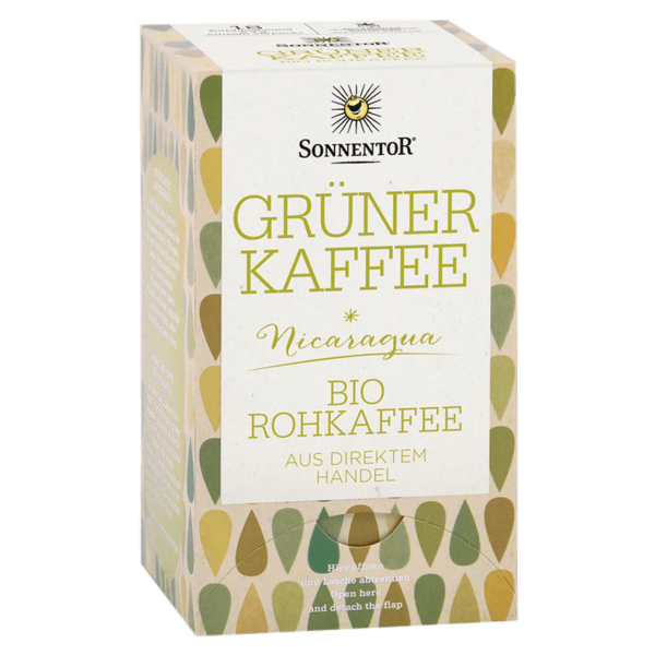 Sonnentor Bio Grüner Kaffee, 18 Aufgussbeutel