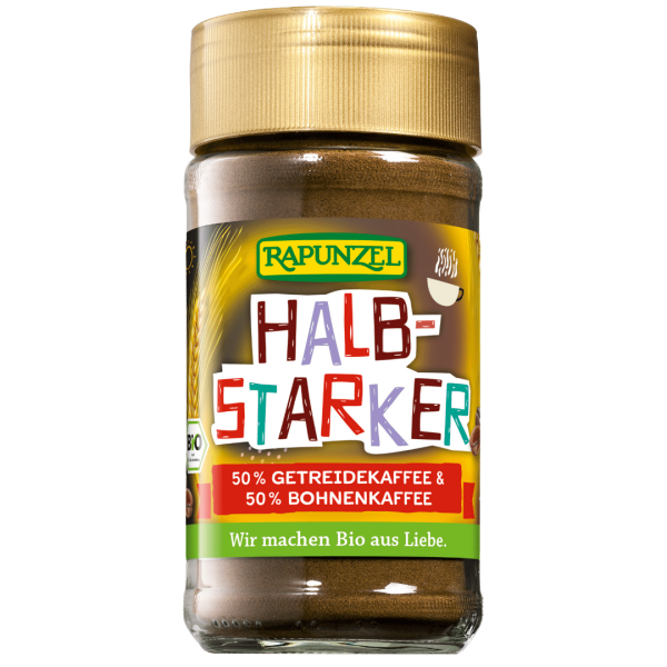 Rapunzel Bio Halbstarker Instant 50% Getreidekaffee &amp; 50% Bohnenkaffee