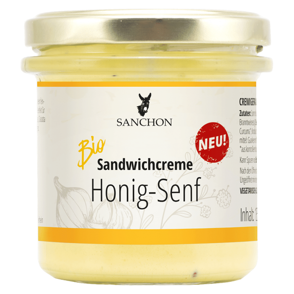Sanchon Bio Sandwichcreme Honig-Senf