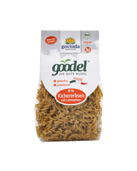 Govinda Bio Goodel Fusilli Kichererbsen Leinsaat, 250g