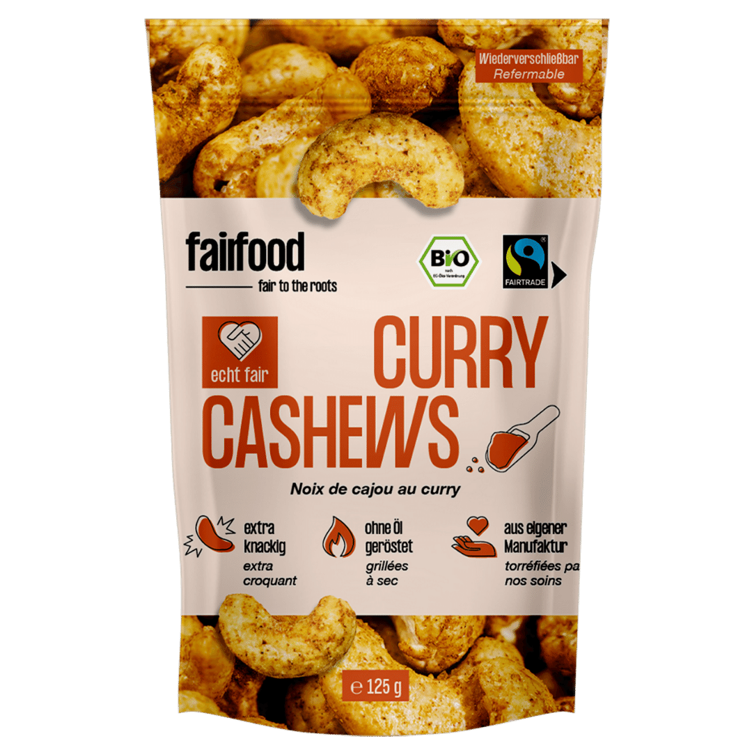 Bio Cashews geröstetet, Curry