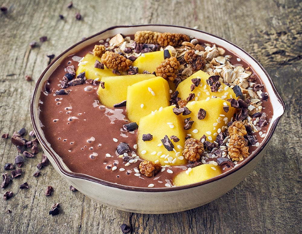 greenist Maca-Mango Smoothie Bowl