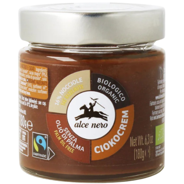 Alce Nero Bio Haselnussaufstrich 100% Nuss, 180g