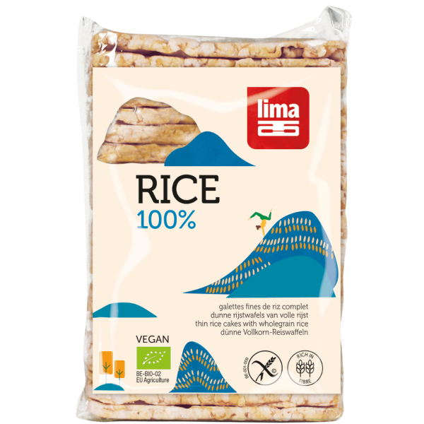Lima Bio Dünne Vollkorn-Reiswaffeln mit Salz