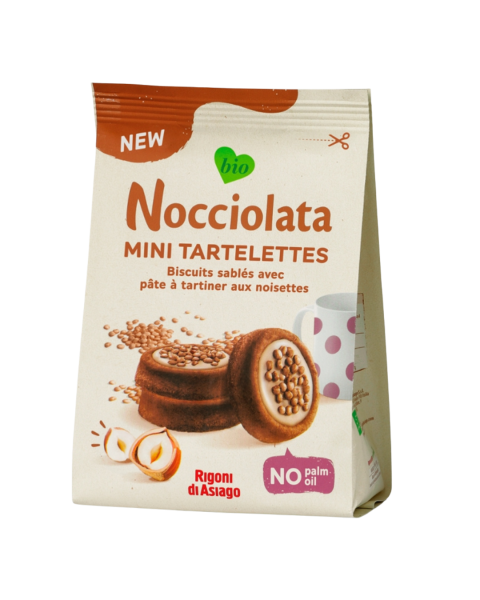 Rigoni di Asiago Bio Nocciolata Tartelettes Bianca