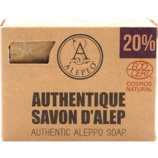 NaturGut Aleppo Olivenölseife mit 20% Lorbeeröl, 200 g