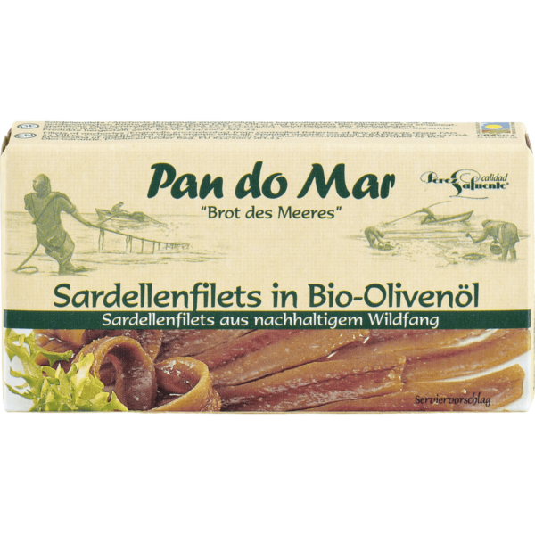 Pan do Mar Sardellenfilets, in Bio-Olivenöl extra nativ