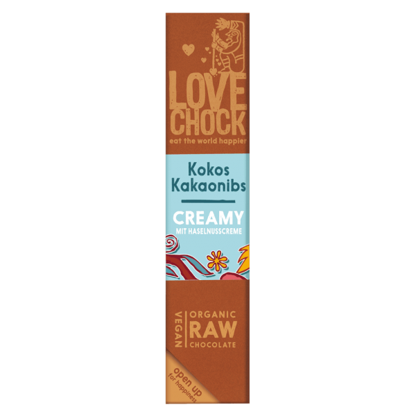 Bio Raw Kokos Kakaonibs Creamy Schokoriegel