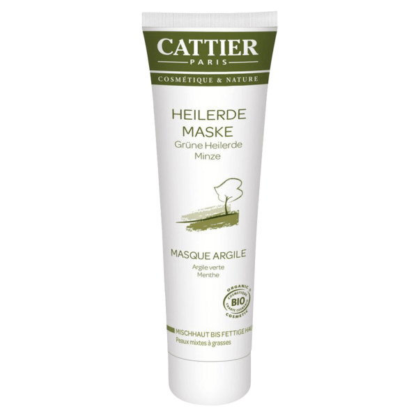 Cattier Grüne Heilerde Maske für Misch- bis fettige Haut, 100 ml