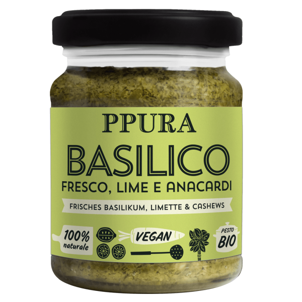 Bio Genovese Frische Basilikum, Limette und Cashews