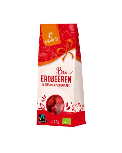 Landgarten Bio Erdbeeren in Zitronen-Schokolade